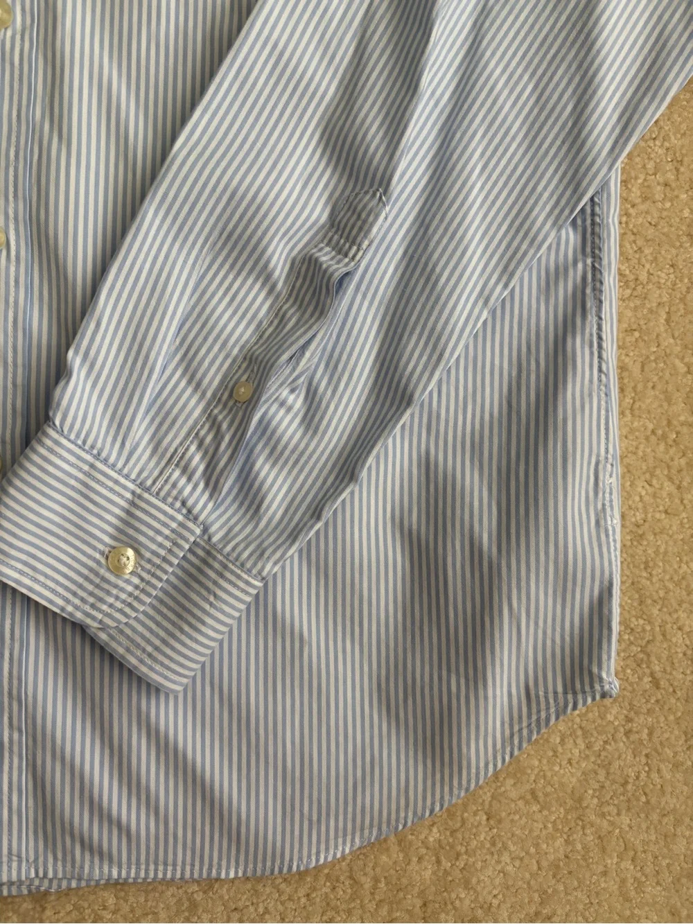 J. Crew Men's Striped Oxford Button Down Shirt Size Large